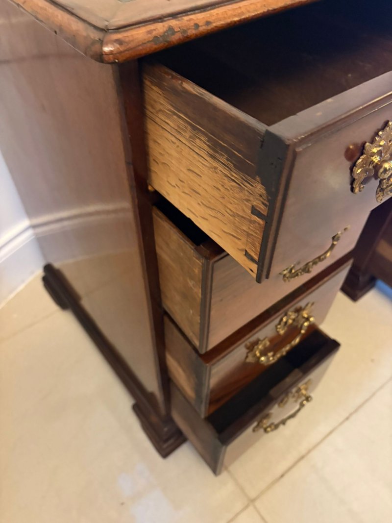 Antique George III Quality Mahogany Kneehole Desk